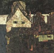 Egon Schiele The Small City I (Dead City VI) (mk12) Sweden oil painting artist